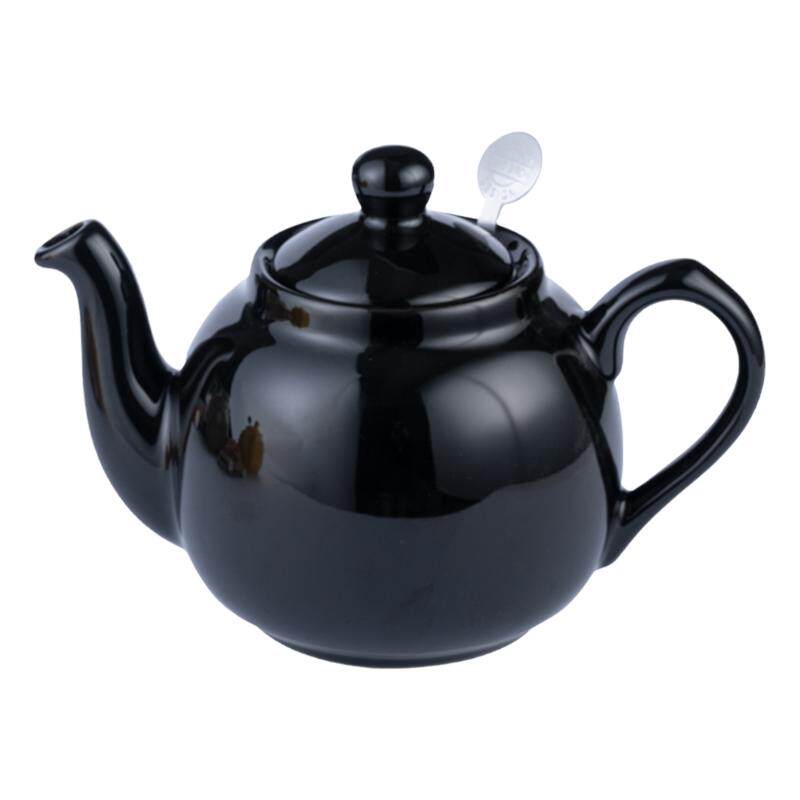 London Pottery 经典黑色田园英式茶壶日系轻奢咖啡花茶壶带滤网