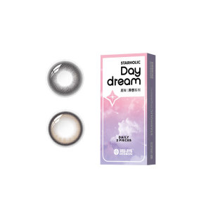 试色2片装 海昌美瞳日抛小直径自然款隐形近视眼镜正品官方旗舰店