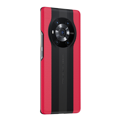 适用荣耀magic3手机壳素皮仿真皮