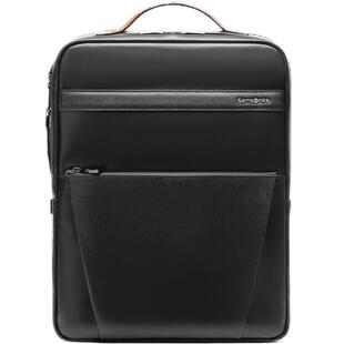 新秀丽双肩包男款牛皮革书包大容量背包商务电脑包外出便携包TM0