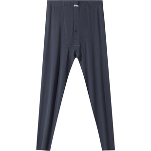 舒雅男士保暖裤25秋冬新款莫代尔含绵羊毛无痕加绒打底秋裤25870Y