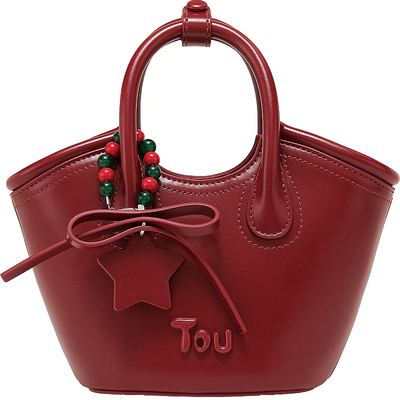 toutou子母菜篮子包安可拉红
