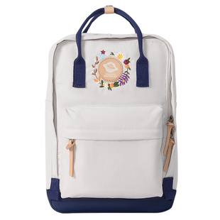 canvasrepublic帆布共和国小飞碟标双肩包女笔记本电脑包户外出行旅行包国风刺绣学生书包大容量国潮双肩背包