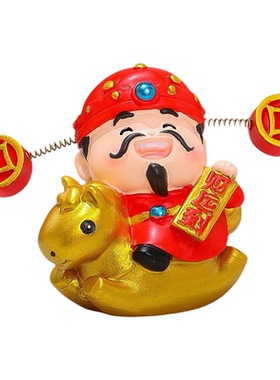 福喜小财神工位桌面创意装饰摆件