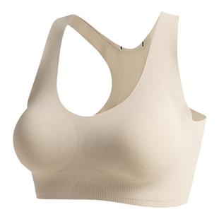 Monster Guardians运动文胸女防震健身跑步裸感无痕背心式内衣bra