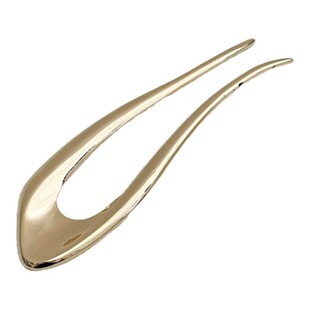 新中式u型金属发簪女2024新款高级感盘发神器日常通勤发钗子发饰