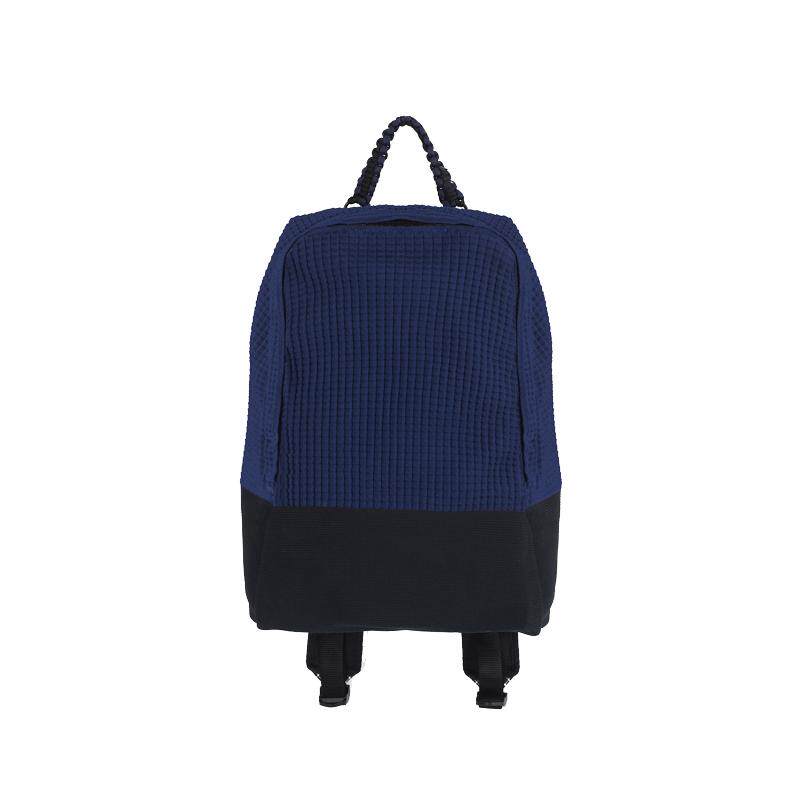 KNITFANATICS原创针织包街头风凹凸质感双肩包背包大容量中性款