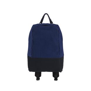 KNITFANATICS原创针织包街头风凹凸质感双肩包背包大容量中性款