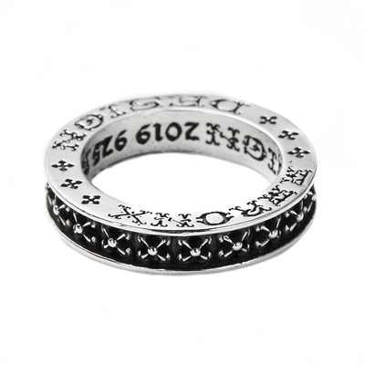 aaronx叠戴戒指女小众ins纯银