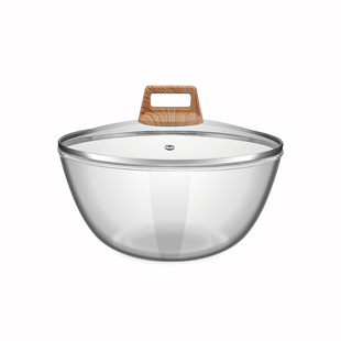 玻璃碗耐高温家用烘焙玻璃盆和面盆发面盆活打蛋盆带盖碗大号汤碗