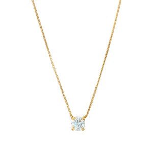 百搭纯银镀18K金色莫桑比克石骄阳伴我白百何同款钻石锁骨项链