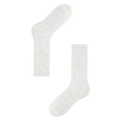 AR原创卷草纹网眼镂空中筒袜百搭