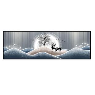 背靠金山高档床头画自粘贴床头画背靠金山新款主卧次卧床头画静心