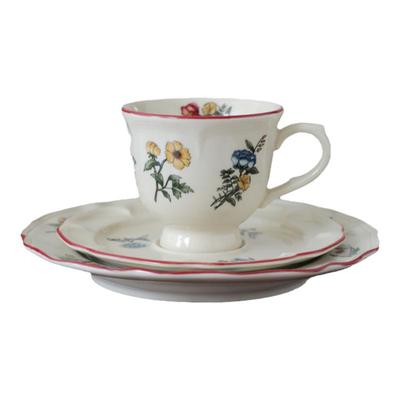 法式复古花卉系列中古陶瓷咖啡杯