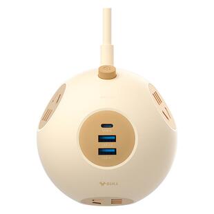 公牛多功能插头转换器多插位插排插线板一转三面板多孔扩展器插座