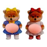 汪星胖柴狗冰箱贴捏捏玩具可爱小胖狗防磕碰3d立体家用装饰防撞贴