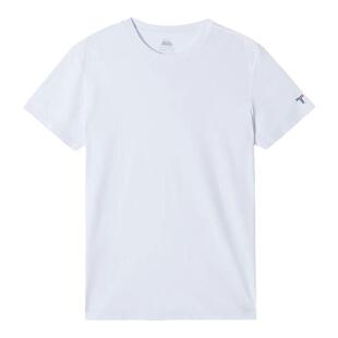 拇指白小T情侣体恤夏季新款白色纯棉女款半袖纯色圆领男士t恤短袖