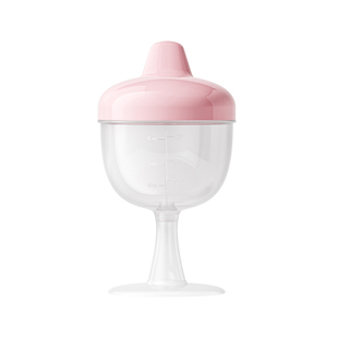 小土豆儿童高脚杯鸭嘴学饮杯家用防摔宝宝水杯牛奶果汁酒杯式奶瓶