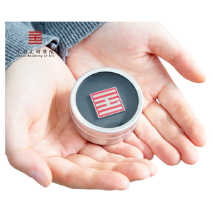 中国美术学院文创 纪念金属校徽精致徽章胸针礼盒美术生升学礼物