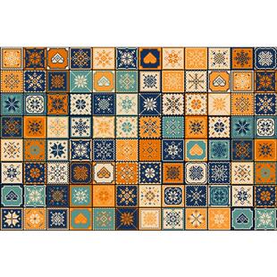 轻奢美式PVC入户门垫子 可擦洗地毯门口地垫厨房家用进门玄关脚垫