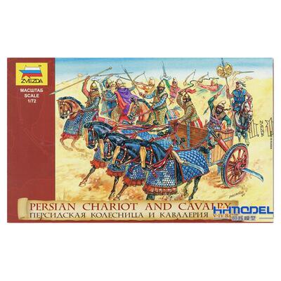 红星拼装兵人波斯战车及骑兵