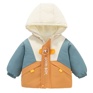 宝宝外套春秋款婴儿衣服儿童棉衣男孩子冬装加厚仿冲锋衣冬季童装