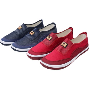 山东鲁泰布鞋女耐磨防滑底田地劳作鞋透气干活鞋户外鞋休闲老年鞋