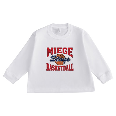 男童长袖t恤宽松韩版纯棉白色小童春秋潮牌港风痞帅炸街软上衣