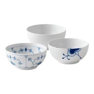 丹麦Royal Copenhagen皇家哥本哈根历史经典平边餐具套装深盘子碗