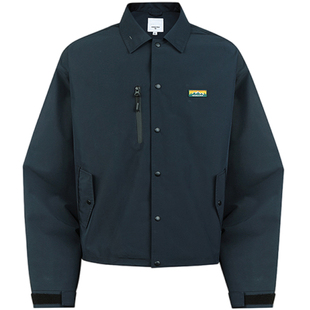 古由卡GuukaTech机能教练夹克男春 美式复古运动翻领防风棒球外套