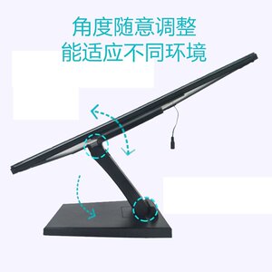 亚克力玻璃灯箱黑色台卡展示发光牌价格菜单餐拉点牌桌面抽桌面