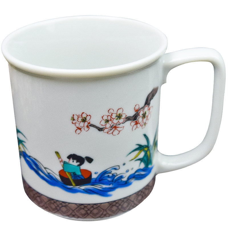 手绘马克杯九谷烧陶瓷可爱杯子