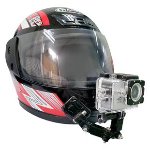 GoPro10/9/8/7/6/5/4原装3M胶底座头盔下巴固定支架骑行滑雪配件大疆insta360相机头盔支架