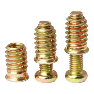 家具内外牙铁沉头内六角螺丝预埋螺母木板床连接件桌镶嵌螺帽M6M8