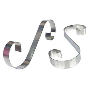 S形扁钢花304不锈钢围栏花防盗网装饰门窗花配件201实心尖花长花