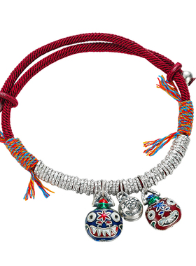 足银999吞金兽盘缠手绳