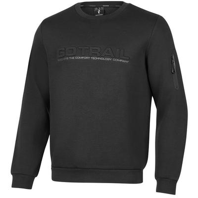 斯凯奇舒适百搭2025新款秋冬男款针织套头卫衣圆领长袖上衣运动衫