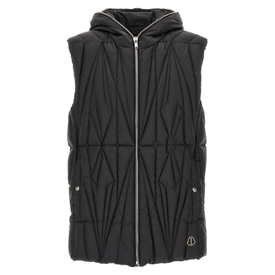 Moncler Rick Owens Geocamo ziplock男羽绒马甲26早春意大利代购