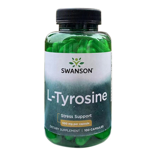 Swanson酪氨酸L Tyrosine缓解情绪舒缓压力神经500*100粒美国直邮