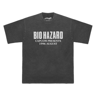 生化危机Biohazard Resident Evil游戏纯棉水洗短袖日常休闲男T恤