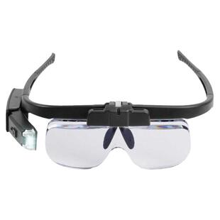 美睫纹绣师野生眉对线头戴式放大镜高清带灯充电眼镜老人阅读高倍