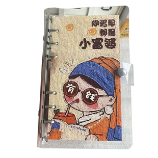 现金存钱本可放现金存钱夹钱册2026新款网红收纳袋大容量只放现金儿童纸币理财活页日式零钱收纳包a6笔记本