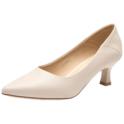 大东尖头细跟高跟单鞋