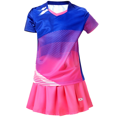 酷叙儿童t恤短袖裙裤羽毛球服