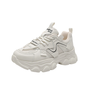 大东厚底增高老爹鞋女款2026新款秋款鞋子透气休闲女鞋秋冬小白鞋