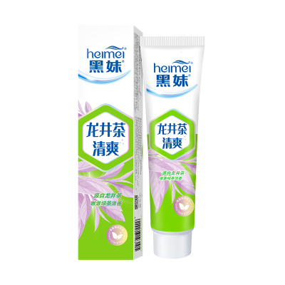 黑妹龙井茶多酚减轻牙渍牙膏