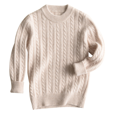 麻花毛衣休闲百搭儿童羊绒衫