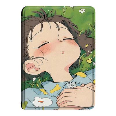 电子书保护套适用汉王clear6pro阅读器plus定制6寸电纸书clear7草地女孩Turbo风景磁吸N10mini7.8寸保护壳潮