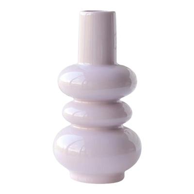 法式轻奢高级紫色陶瓷花瓶摆件