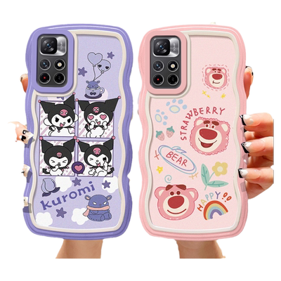 适用于红米note11 5G手机壳简约少女款21091116C日韩波浪纹nite11por软壳21091116AC卡通可爱note11pro硅胶潮